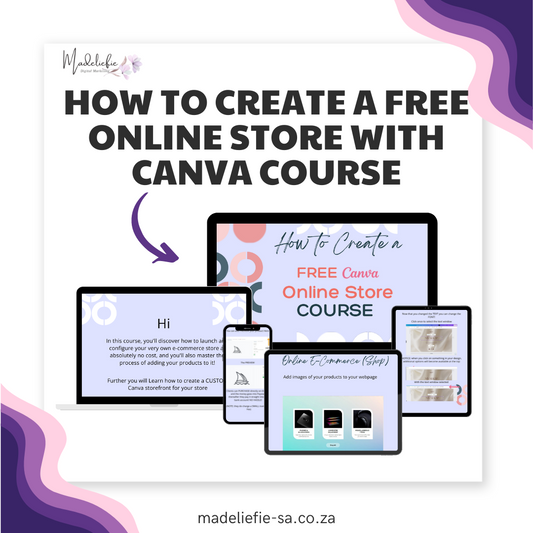 How to Create A FREE Online Store with Canva Course